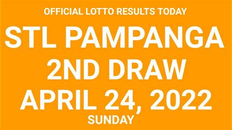 STL Pampanga Results Today .